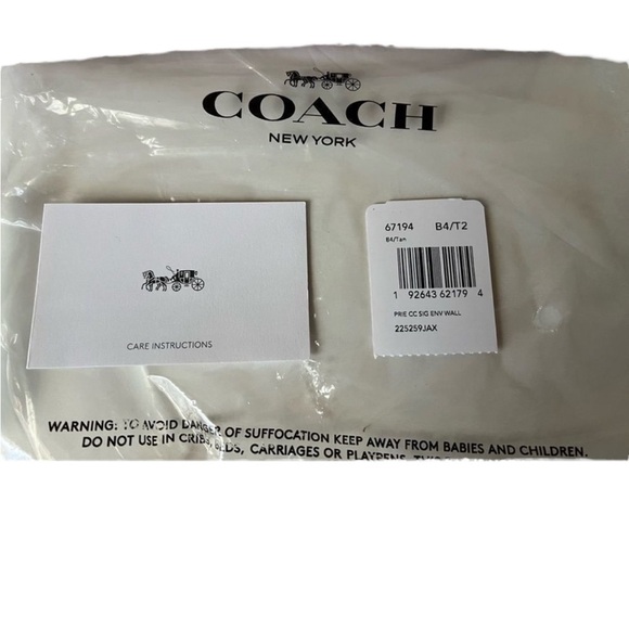 NWT Coach Floral turn lock envelope wallet - Picture 7 of 8